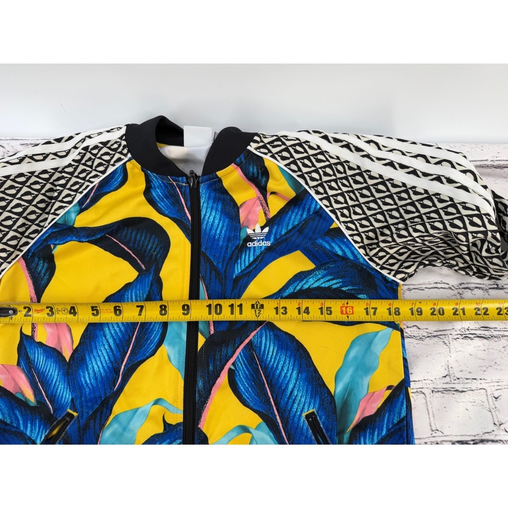 Adidas x FARM Rio Birds of Paradise Semi Spark Women Track Jacket Small - Picture 4 of 6